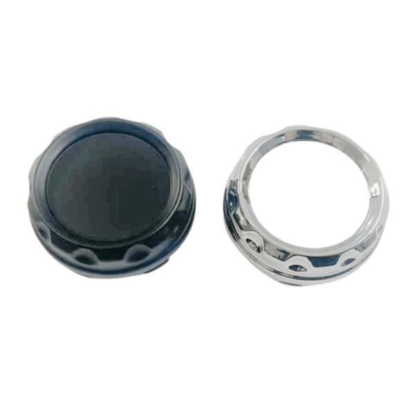 4pcs Set 60mm Snap On Black Blank Wheel Center Caps – CAP840 - Image 3