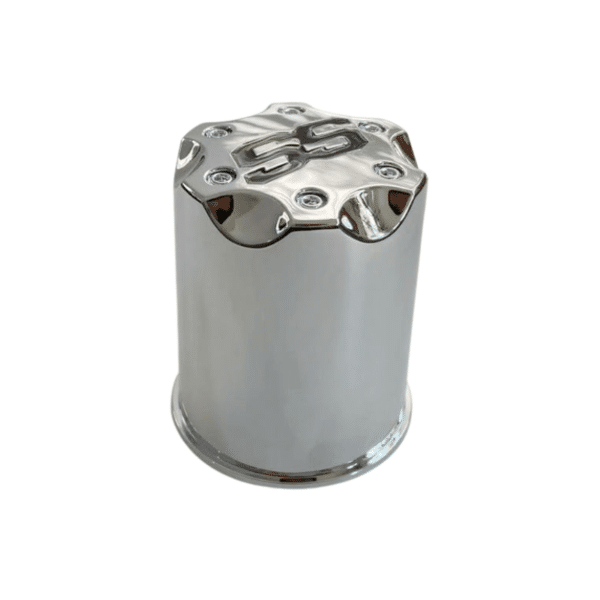 4pcs Set 76mm Golf Cart Push Back Through Snap On Chrome Wheel Center Caps – C6118K76B - Image 2