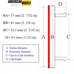 Subaru Universal Wheel Center Caps For Rims 61mm 2.4in - 20214550 - Image 17