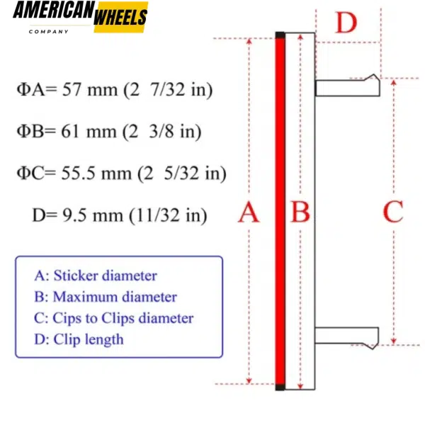 Subaru Universal Wheel Center Caps For Rims 61mm 2.4in - 20214550 - Image 17