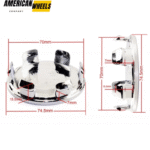 75mm 2.93in for OZ Racing Center Caps Forged Superforgiata Wheels M608 - 20213945 - Image 9