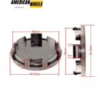 65mm (2.52in) Wheel Center Cap For Chrysler Mustang Toyota Tercel #1LB74TRMAB - 20213760 - Image 16