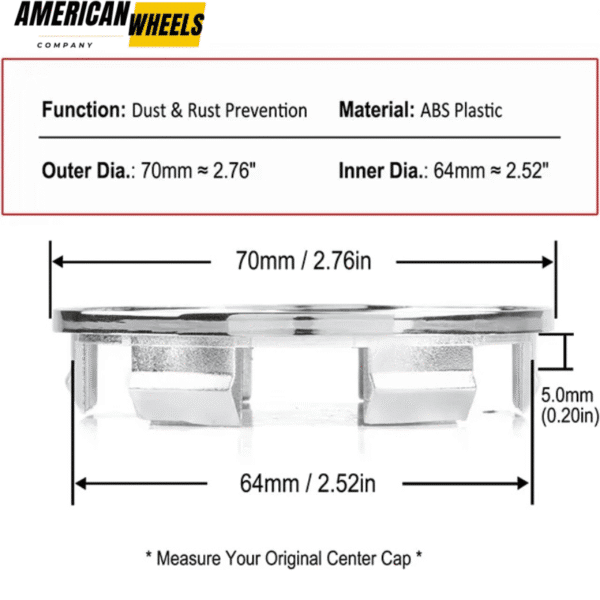 70mm (2.76in) Wheel Center Cap For Honda Accord Odyssey #44732-SXO-JO10 - 20213274 - Image 11