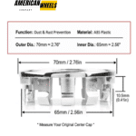 70mm Wheel Hub Center Caps for Nissan Frontier Pathfinder Titan Xterra #40342-EA210 - 20214446 - Image 5