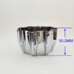 4pcs Set 168.3mm Snap On Black 8 Lug No Logo Wheel Center Cap – C612104 / C1080204 - Image 7