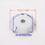 4pcs Set 70mm Snap On Black Wheel Center Caps – C123201 - Image 7