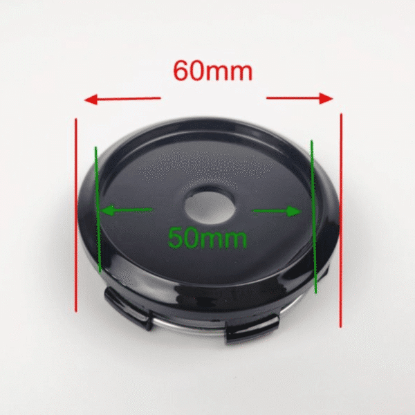 4pcs Set 60mm Snap On Black Wheel Center Caps 6 Lug (Fit 56mm) – HSRK60-1 - Image 7