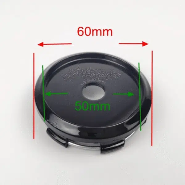 4pcs Set 60mm Snap On Black Wheel Center Caps 6 Lug (Fit 56mm) – HSRK60-1 - Image 7