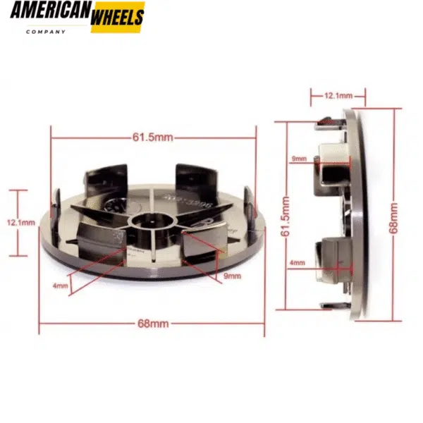 68mm 2 11/16in Universal HubCaps For BBS Wheel Center Caps XXR Enkei Rays Jeep #654F - Image 22