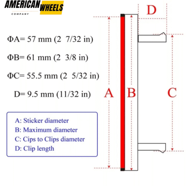 Subaru Universal Wheel Center Caps For Rims 61mm 2.4in - 20214550 - Image 18