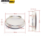 2008 Audi A5/Rays Volk Racing Wheel Center Caps for TE37 15"&16" Rims 62mm 2 7/16in - 20214349 - Image 20