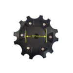 4pcs Set 135.1±0.3mm Snap On Matte Black Off-road Wheel Center Caps – C-665-3 / C-665-4 - Image 7