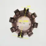 4pcs Set 168.3mm Snap On Black 8 Lug No Logo Wheel Center Cap – C612104 / C1080204 - Image 8