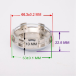 4pcs Set 70mm Snap On Black Wheel Center Caps – C123201 - Image 6