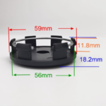 4pcs Set 60mm Snap On Black Wheel Center Caps 6 Lug (Fit 56mm) – HSRK60-1 - Image 6