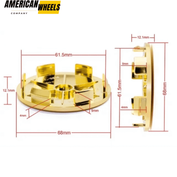68mm 2 11/16in Universal HubCaps For BBS Wheel Center Caps XXR Enkei Rays Jeep #654F - Image 23