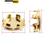 75mm 2.93in for OZ Racing Center Caps Forged Superforgiata Wheels M608 - 20213945 - Image 10