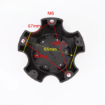 4pcs Set 5x114.3 Snap On Black and Red Offroad Wheel Center Caps – C-665-6/C-074-2 - Image 7