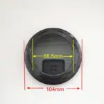 4pcs Set 104mm Snap On No Logo Black Wheel Center Caps – C-A91 - Image 8