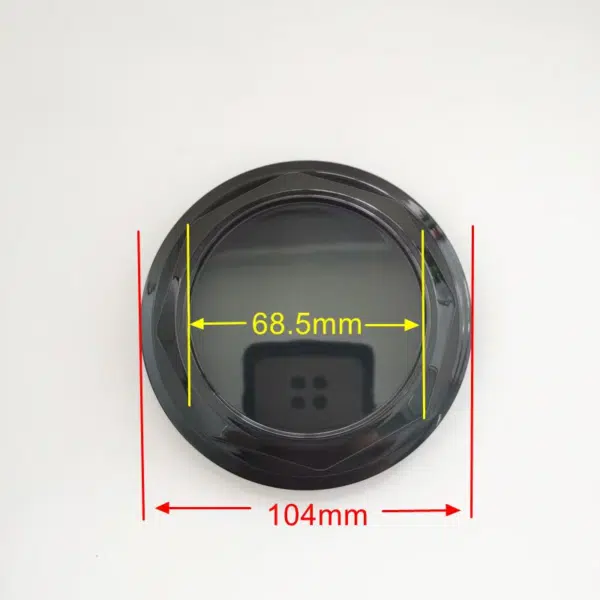 4pcs Set 104mm Snap On No Logo Black Wheel Center Caps – C-A91 - Image 8