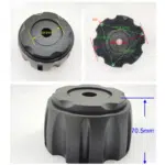 4pcs Set 128mm Snap On CB 110 Off Road No Logo Black Wheel Center Caps – C-835 - Image 7