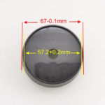 4pcs Set 67mm Snap On 6 Lug No Logo Black Wheel Center Caps – C-091-1 - Image 7