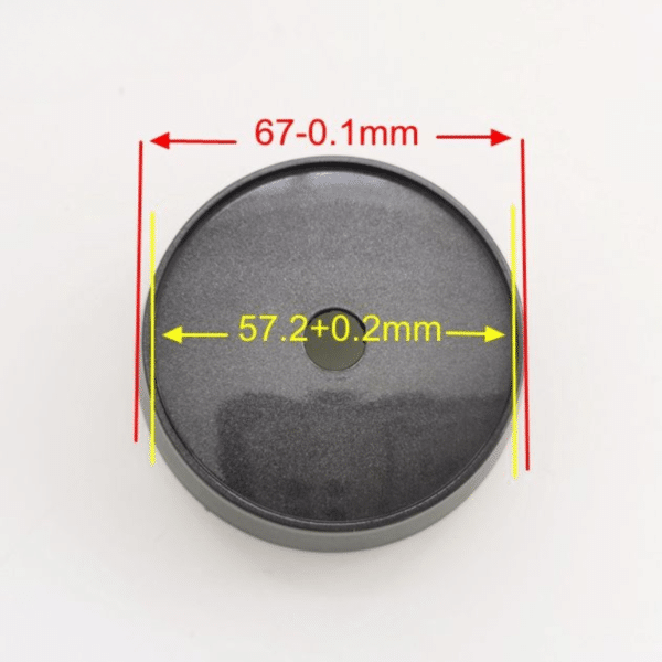 4pcs Set 67mm Snap On 6 Lug No Logo Black Wheel Center Caps – C-091-1 - Image 7