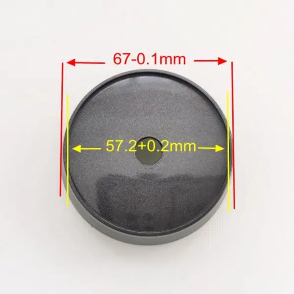 4pcs Set 67mm Snap On 6 Lug No Logo Black Wheel Center Caps – C-091-1 - Image 7