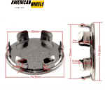 75mm 2.93in for OZ Racing Center Caps Forged Superforgiata Wheels M608 - 20213945 - Image 11