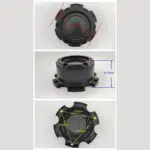 4pcs Set 141.7mm Snap On Black 6×139.7 Off-Road No Logo Wheel Center Cap – C-A52 - Image 6