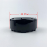 4pcs Set 102.6mm Snap On Gloss Black Wheel Center Caps 6 Lug No Logo – C813602 - Image 6