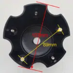 4pcs Set 107mm Snap On No Logo Black Wheel Center Caps 5×108 5×110 5×112 2 Screw Hole – C-529-3 - Image 9