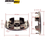 68mm 2 11/16in Universal HubCaps For BBS Wheel Center Caps XXR Enkei Rays Jeep #654F - Image 25