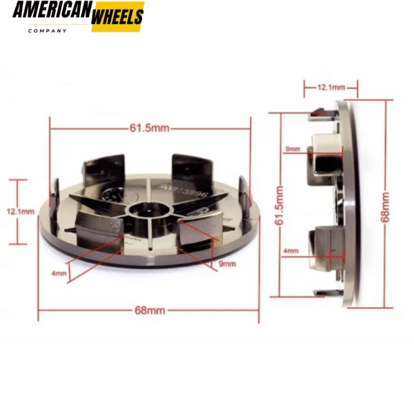 68mm 2 11/16in Universal HubCaps For BBS Wheel Center Caps XXR Enkei Rays Jeep #654F - Image 25