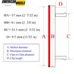 Subaru Universal Wheel Center Caps For Rims 61mm 2.4in - 20214550 - Image 19