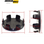 75mm 2.93in for OZ Racing Center Caps Forged Superforgiata Wheels M608 - 20213945 - Image 12