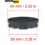65mm (2.52in) Wheel Center Cap For Chrysler Mustang Toyota Tercel #1LB74TRMAB - 20213760 - Image 17