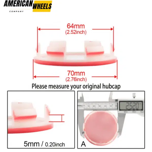 4pcs 70mm 2 3/4in for Honda Center Caps Element Odyssey #4732-S6M-Z00 - 20284012RD - Image 4