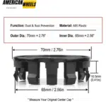 70mm Wheel Hub Center Caps for Nissan Frontier Pathfinder Titan Xterra #40342-EA210 - 20214446 - Image 6