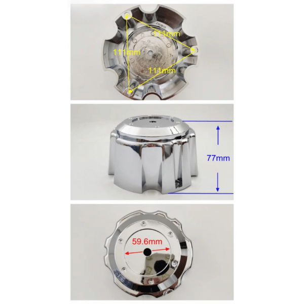 4pcs Set 139mm Snap On 6 Lug No Logo 6×139.7 Bolt On Wheel Rim Center Cap – C-546 - Image 7