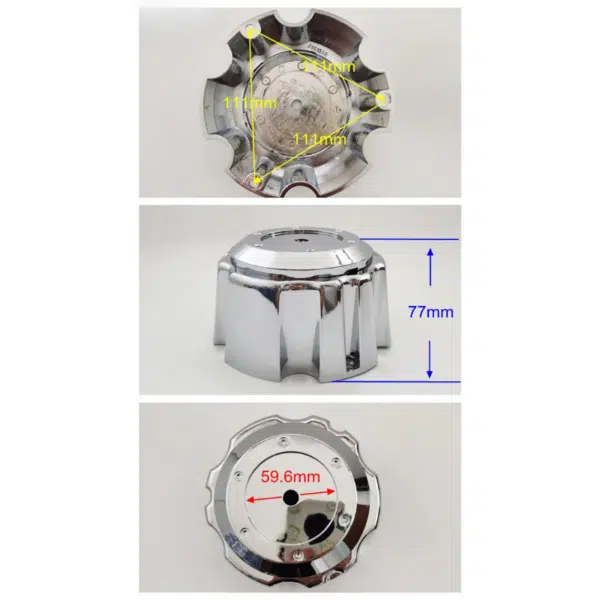 4pcs Set 139mm Snap On 6 Lug No Logo 6×139.7 Bolt On Wheel Rim Center Cap – C-546 - Image 7