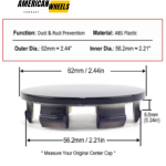 4pcs 62mm 2.44in for Honda Civic CR-V HR-V Accord Center Caps Replacement #44732-TVA-A21 - 20274247 - Image 5