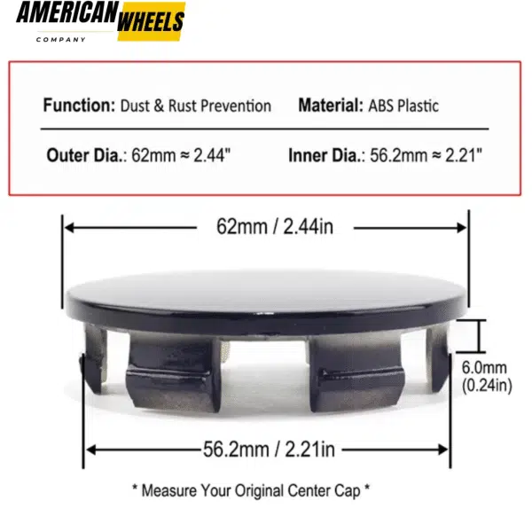 4pcs 62mm 2.44in for Honda Civic CR-V HR-V Accord Center Caps Replacement #44732-TVA-A21 - 20274247 - Image 5
