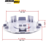 166mm 2010-2016 Cadillac SRX Wheel Center Rim Caps Replacement Car Part 4pcs - 20274147SV - Image 5