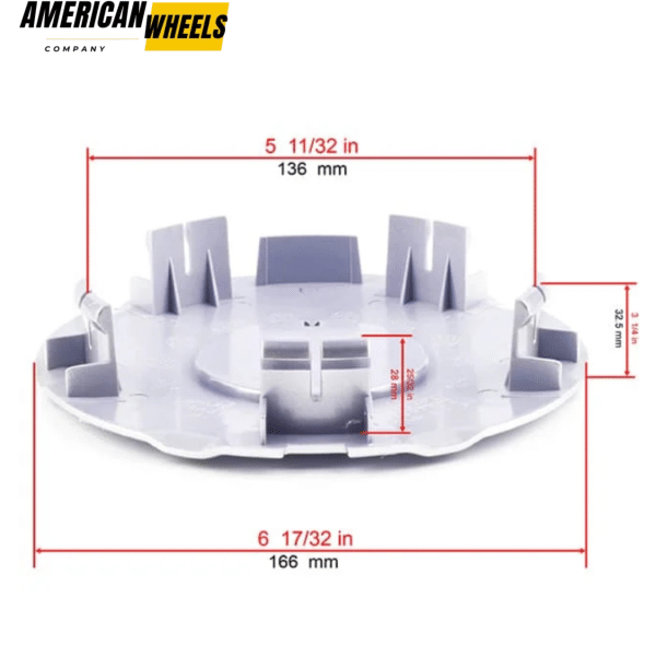 166mm 2010-2016 Cadillac SRX Wheel Center Rim Caps Replacement Car Part 4pcs - 20274147SV - Image 5