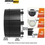 134mm 5.28in American Eagle Alloys Wheel Center Caps Replacement #AEWC 3242 #ACC3242-06 - 20272071 - Image 5