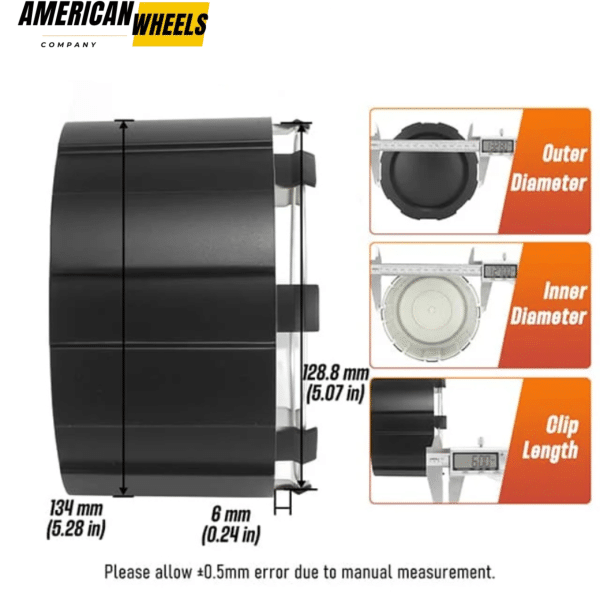 134mm 5.28in American Eagle Alloys Wheel Center Caps Replacement #AEWC 3242 #ACC3242-06 - 20272071 - Image 5