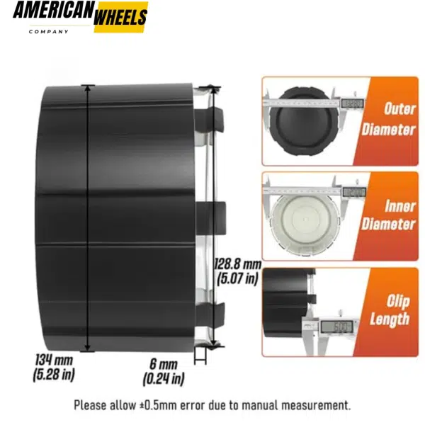 134mm 5.28in American Eagle Alloys Wheel Center Caps Replacement #AEWC 3242 #ACC3242-06 - 20272071 - Image 5