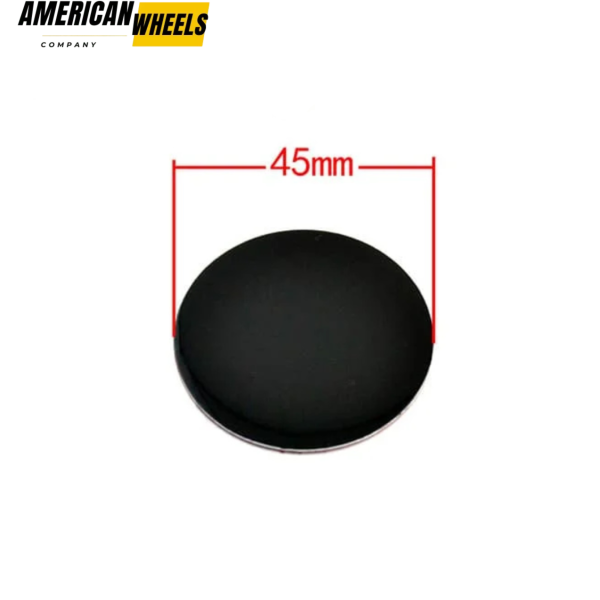 4pcs 45mm 1.77in Wheel Center Caps Aluminum Pure Black or Pure Silver Stickers - 20213706 - Image 6