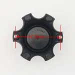 4pcs Set 109.3mm Snap On Black 6×114.3 No Logo Wheel Rim Center Cap – C-A64-2 - Image 8